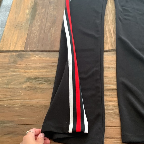 Black Flare Pants With Red Stripe Akira Small - Picture 4 of 9
